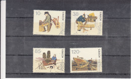 Portugal, Profissões Tipicas Açorianas, 1992, Mundifil Nº 2092 A 2095 Used - Used Stamps