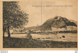 CPA Drachenfels Mit Blick Auf Konigswinter Und Rhein - Drachenfels