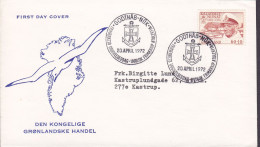 Greenland Ersttags Brief FDC Cover 1972 Tod Von König Frederik IX. (Cz. Slania) - FDC