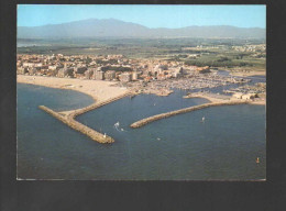 Cpm Canet St Nazaire En Roussillon Vue Aérienne Le Port - Canet En Roussillon