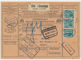 KODAK LIMITED - Rare Private Postal Label - Address / Package Card The Netherlands 1931 - Photography - Fotografie