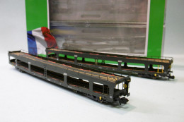 Arnold - 2 WAGONS Porte-autos DD DEV 66 SNCF ép. IV Réf. HN4411 Neuf NBO N 1/160 - Vagoni Merci