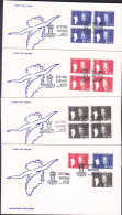 Greenland Ersttags Brief FDC Cover 1980 Queen Königin Margrethe II. Complete Set Singles & 4-Blocks (Cz. Slania) !! - FDC