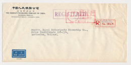 Rare Registered Meter Cover Shanghai China 1959 - Storia Postale