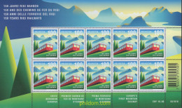 649559 MNH SUIZA 2021 150 AÑOS DE FERROCARRIL DEL RIGI - Unused Stamps