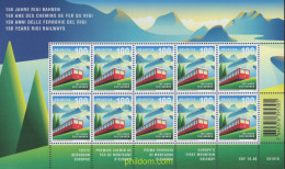 649559 MNH SUIZA 2021 150 AÑOS DE FERROCARRIL DEL RIGI - Ongebruikt