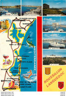CPM Souvenir Du Languedoc Roussillon Narbonne St Pierre Port La Nouvelle Le Barcares - Languedoc-Roussillon