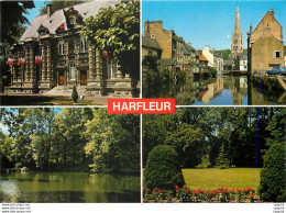 '"CPM Harfleur L''Hotel De Ville Le Clocher De L''Eglise Se Refletant Dans La Lezarde Le Parc Public"' - Harfleur