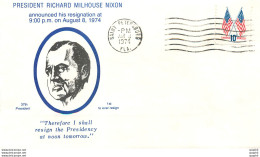 Lettre Cover Etats-Unis President Richard Nixon 1974 Saint Petersburg - Lettres & Documents