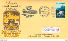 Lettre Cover Etats-Unis Colorado Denver & Salt Lake 1978 Moffat Road - Brieven En Documenten