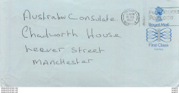 Entier Postal Stationary Great Britain Machin Australian Consulate Manchester - Lettres & Documents