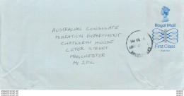 Entier Postal Stationary Great Britain Machin Australian Consulate Manchester - Lettres & Documents