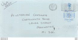 Entier Postal Stationary Great Britain Machin Australian Consulate Manchester - Lettres & Documents