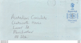 Entier Postal Stationary Great Britain Machin Australian Consulate Manchester - Briefe U. Dokumente