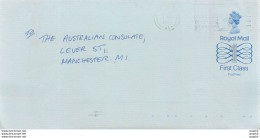 Entier Postal Stationary Great Britain Machin Australian Consulate Manchester - Briefe U. Dokumente