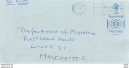 Entier Postal Stationary Great Britain Machin Australian Consulate Manchester - Cartas & Documentos