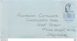 Entier Postal Stationary Great Britain Machin Australian Consulate Manchester - Storia Postale