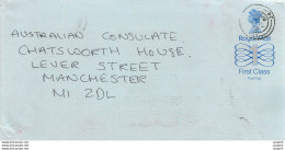 Entier Postal Stationary Great Britain Machin Australian Consulate Manchester - Cartas & Documentos