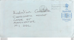 Entier Postal Stationary Great Britain Machin Australian Consulate Manchester - Cartas & Documentos