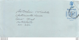 Entier Postal Stationary Great Britain Machin Australian Consulate Manchester - Brieven En Documenten