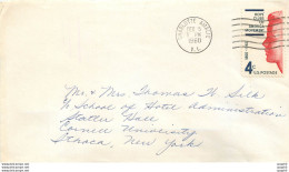 Lettre Cover Etats-Unis 1960 Charlotte Amalle - Storia Postale