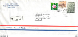 Lettre Cover Coree University Iowa City Yonsei - Lettres & Documents