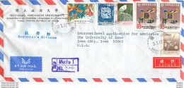 Lettre Cover Chine China University Iowa City Chengchi - Storia Postale