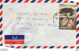 Lettre Cover Malaisie  University Iowa City Tortue Turtle - Malaysia (1964-...)