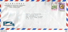 Lettre Cover Chine China University Iowa - Storia Postale