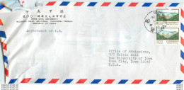 Lettre Cover Chine China University Iowa Tunghai - Brieven En Documenten