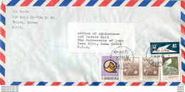 Lettre Cover Chine China University Iowa - Storia Postale