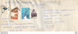 Lettre Cover Inde India University Iowa Fusee Espace - Covers & Documents