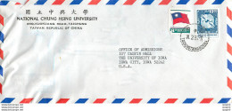 Lettre Cover Chine China University Iowa Chung Hsing - Briefe U. Dokumente