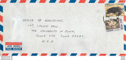 Lettre Cover For University Of Iowa Malaysia Turtle - Malaysia (1964-...)