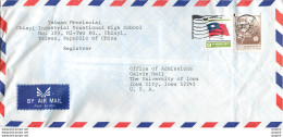 Lettre Cover For University Of Iowa Chine - Storia Postale