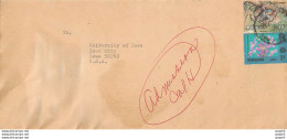 Lettre Cover For University Of Iowa Malaysia Turtle - Malaysia (1964-...)