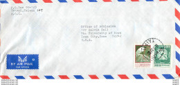 Lettre Cover For University Of Iowa Chine - Lettres & Documents