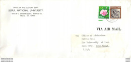 Lettre Cover For University Of Iowa Coree - Brieven En Documenten