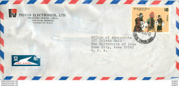 Lettre Cover For University Of Iowa Chine - Storia Postale