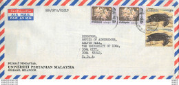 Lettre Cover Malaisie University Iowa Tortue Turtle - Malaysia (1964-...)