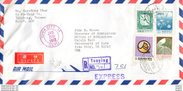 Lettre Cover Chine China University Iowa Taipei - Brieven En Documenten