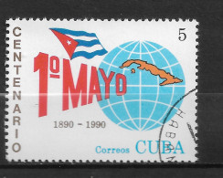 CUBA  N°  3023  " 1ER MAI " - Used Stamps