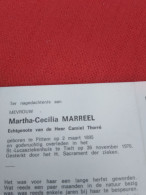 Doodsprentje Martha Cecilia Marreel / Pittem 2/3/1895  Tielt 26/11/1976 ( Camiel Thorré ) - Religion & Esotérisme