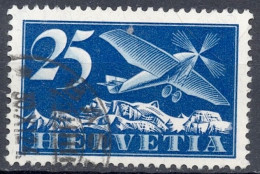 Schweiz Suisse 1923: Alpen-Flug / Avion Et Alpes Zu Flug 5 Mi 180x Yv PA 5 Mit Eckstempel BASEL 30.XI.24 (Zu CHF 35.00) - Gebraucht