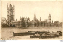 CPA London House Of Parliament Bateaux - London