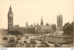 CPA London Clock Tower And Houses Of Parliament - Londen
