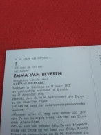 Doodsprentje Emma Van Beveren / Sleidinge 8/3/1897 Ertvelde 21/11/1976 ( Gustaaf Geirnaert ) - Religion & Esotérisme