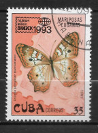 CUBA  N°  3337 " PAPILLONS " - Gebraucht