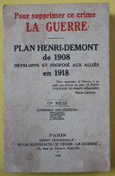 PLAN HENRI - DERMONT DE 1908 DEVELOPPE ET PROPOSE AUX ALLIESEN 1919 SIGNED    ZIE BESCHRIJVING EN AFBEELDINGEN - War 1914-18