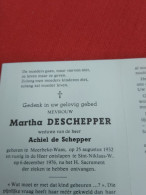 Doodsprentje Martha Deschepper / Moerbeke Waas 25/8/1932 Sint Niklaas Waas 6/12/1976 ( Achiel De Schepper ) - Religion & Esotérisme